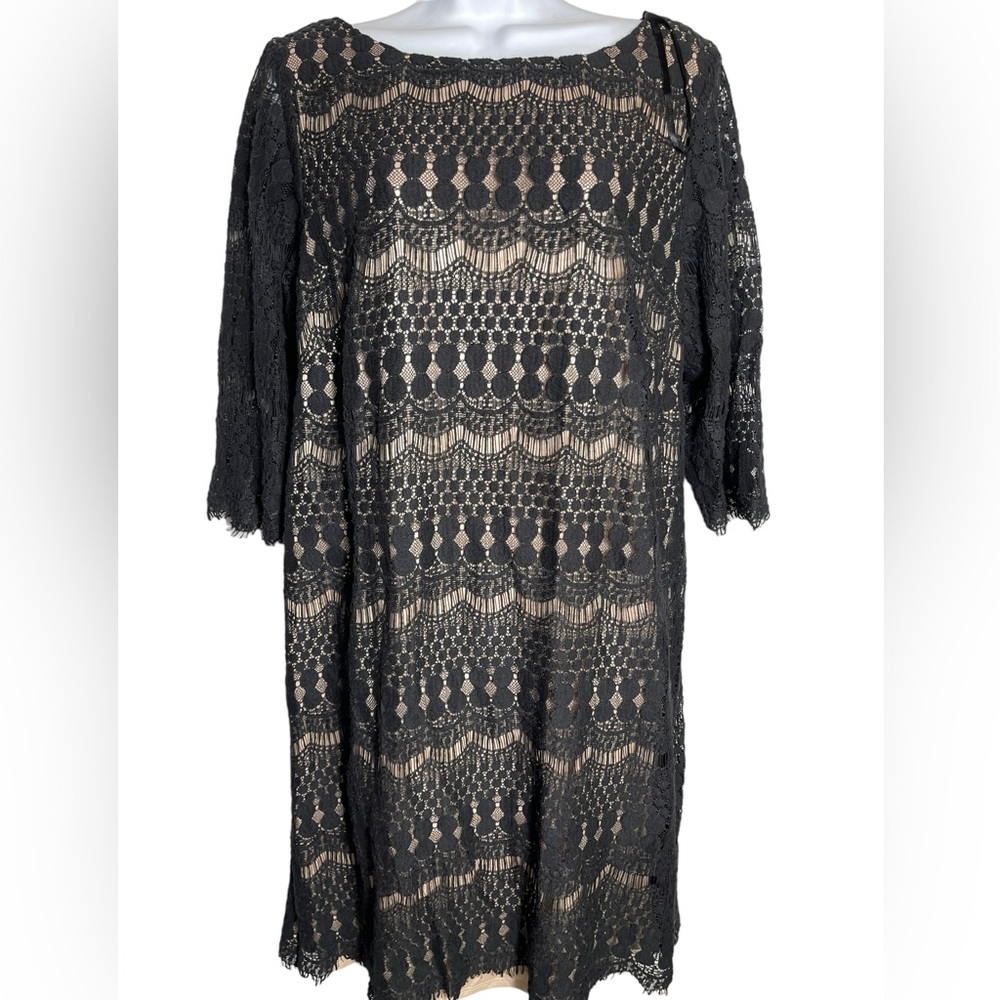 Jessica Howard dress size 14W stunning black lace dress gown PERFECT 🖤🖤